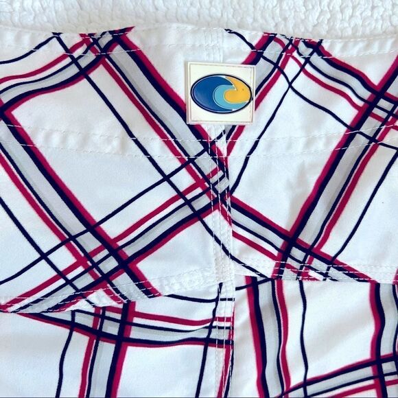 RS Surf Swim Trunks White/Red/Grey/Black Men’s Size 34 - Picture 5 of 9